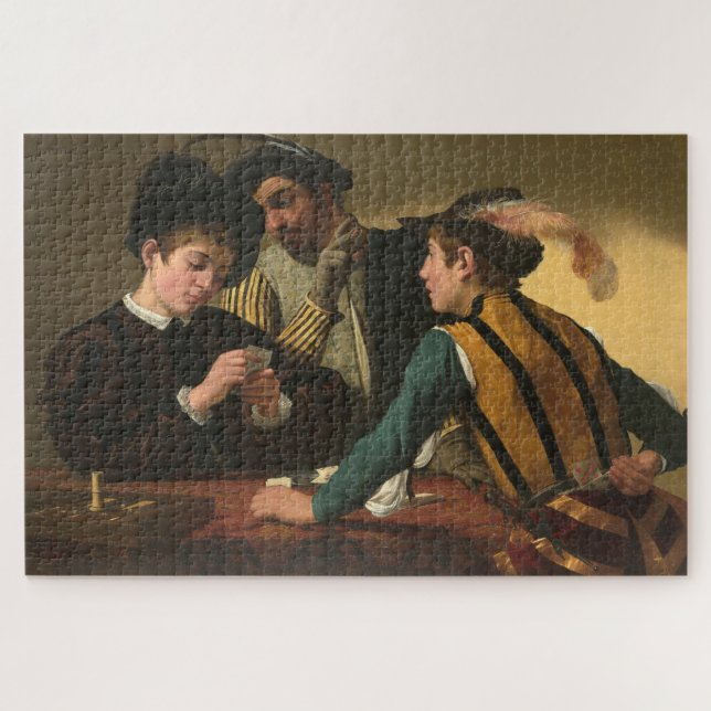Die Cardsharps (1594) von Caravaggio (Horizontal)