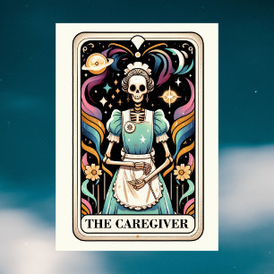 Die Caregiver Tarot Karte Muttertag Skelett