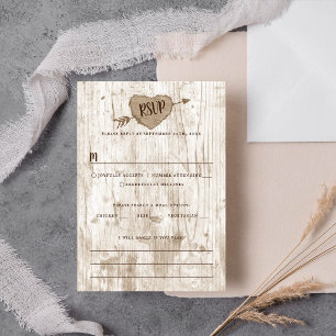 Die Carved Heart Tree Hochzeitskollektion RSVP Karte