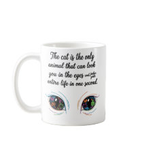 Die "Cat Judge" Tasse — Lustiger Katzen-Augen-Spru
