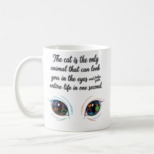 Die "Cat Judge" Tasse — Lustiger Katzen-Augen-Spru