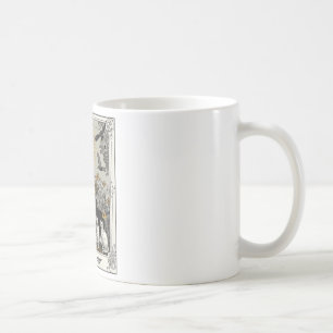 Die Cat Lady Tarot Card Vintag Gothic Women Cat Kaffeetasse