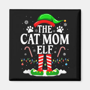 Die Cat Mama Elf Xmas Funny Cats über Weihnachten Magnet