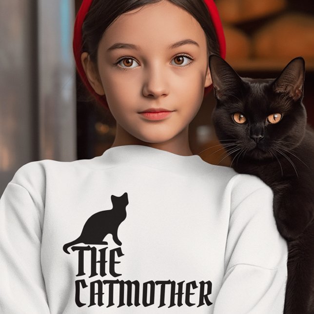 Die CAT MUTTER-Mädchen niedliche T - SHIRT (Von Creator hochgeladen)