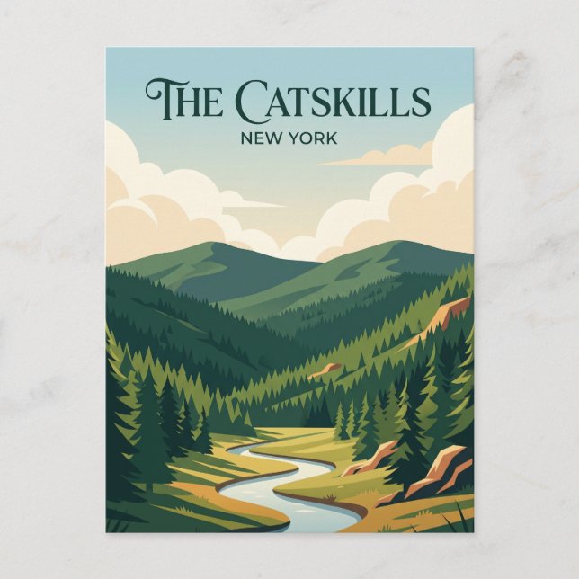 Die Catskills New York Postkarte (Vorderseite)