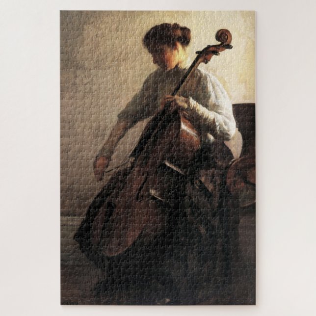 Die Cellist (von Joseph DeCamp) (Vertikal)