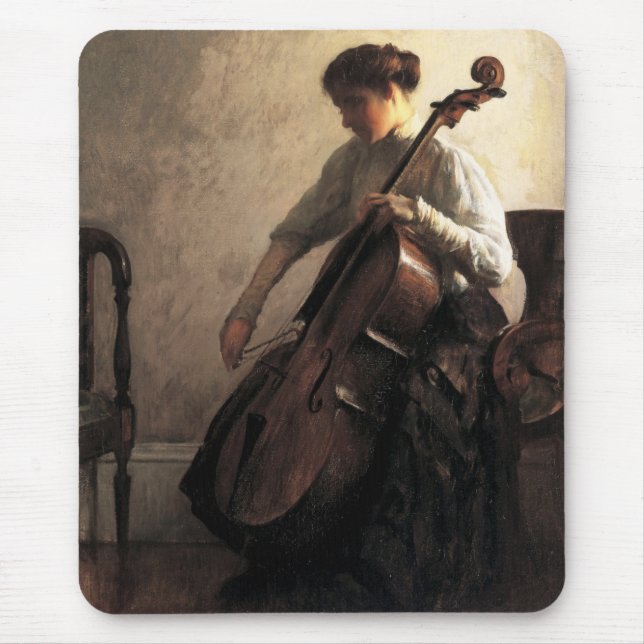 Die Cellist (von Joseph DeCamp) Mousepad (Vorne)