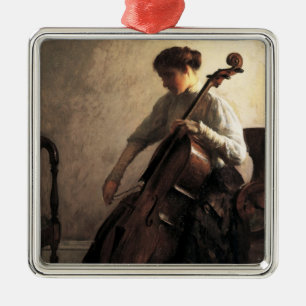 Die Cellist (von Joseph DeCamp) Ornament Aus Metall
