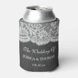 Die Chalkboard & Lace Wedding Collection Dosenkühler