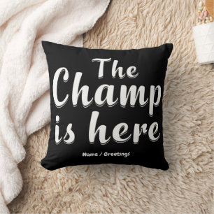 Die Champ ist hier Fantasy Football & Sport Kissen