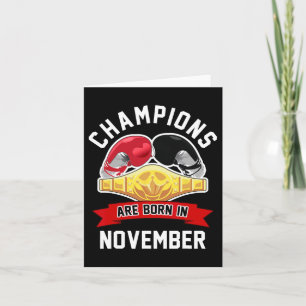 Die Champions sind im November Geboren Boxsport Bi Karte