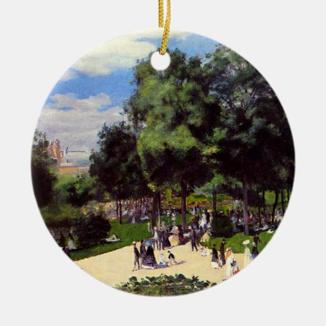 Die Champs-Elysees auf der Pariser Messe von 1867, Keramik Ornament (Vorne)