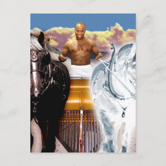 Die Chariot Tarot Card Art Postkarte