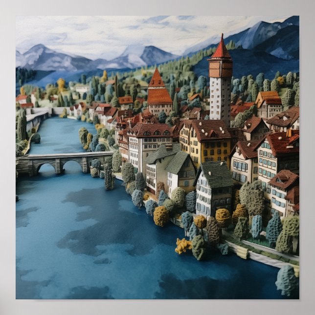 Die charmante Stadt Luzern #4 Poster (Vorne)