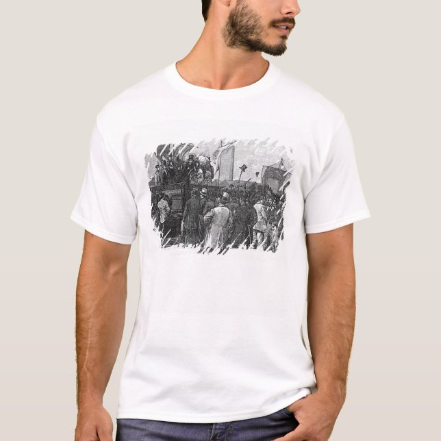Die chartist-Demonstration auf Kennington T-Shirt (Vorderseite)