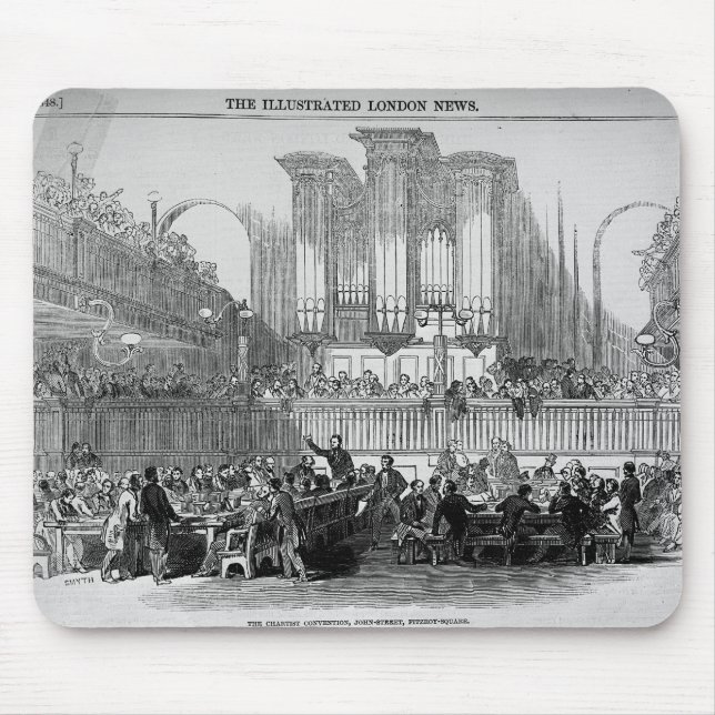 Die chartist-Versammlung an Fitzroy Quadrat Mousepad (Vorne)