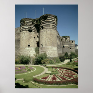 Die Chateau d'Angers, abgeschlossen 1238 Poster