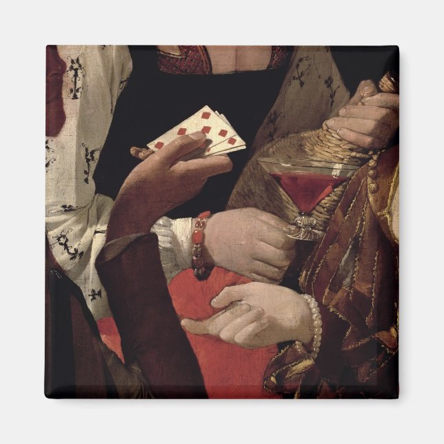 Die Cheat mit dem As der Diamanten, Details der Magnet (Vorne)