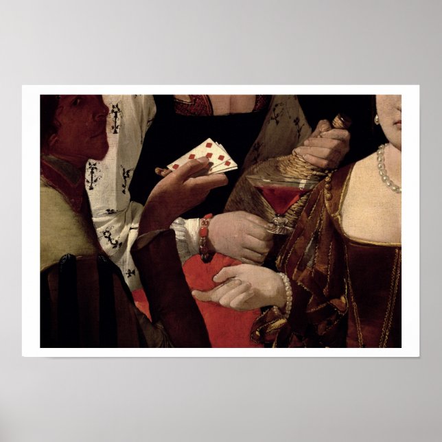 Die Cheat mit dem As der Diamanten, Details der Poster (Vorne)