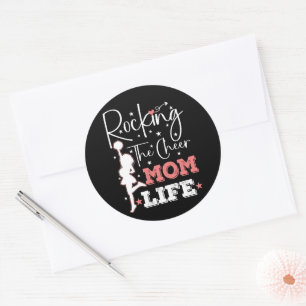 Die Cheerleader Funny Cheerleader Funny Mama rocke Runder Aufkleber