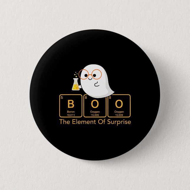 Die Chemie boo das Element eines überraschenden Ni Button (Vorderseite)