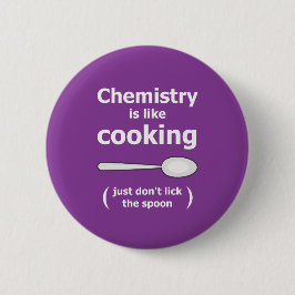 Die Chemie ist das Experiment von Wissenschaftlern Button