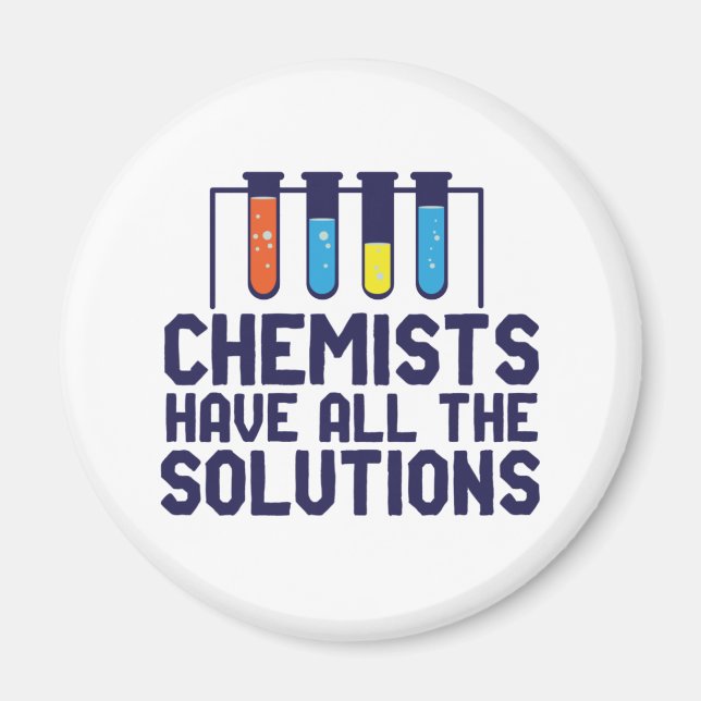 Die Chemiker haben alle Lösungen, die sich durch d Magnet (Vorne)