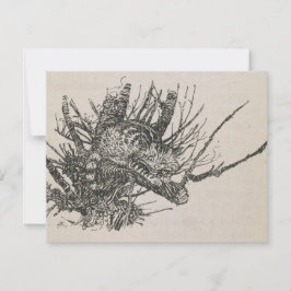 Die Cheshire-Katze im Baum Arthur Rackham Mitteilungskarte