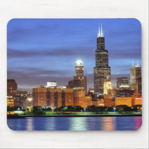 Die Chicago-Skyline vom Adler Planetarium Mousepad