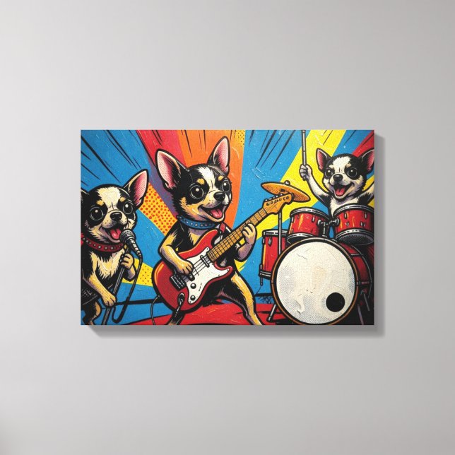DIE CHIHUAHUAS 5 LEINWANDDRUCK (Vorderseite)
