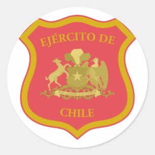 die chilenische Armee, Chile Runder Aufkleber