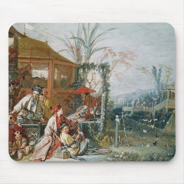 Die chinesische Jagd, c.1742 Mousepad (Vorne)