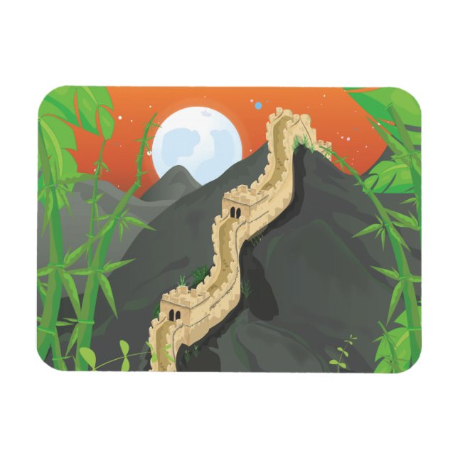 Die Chinesische Mauer Magnet (Horizontal)