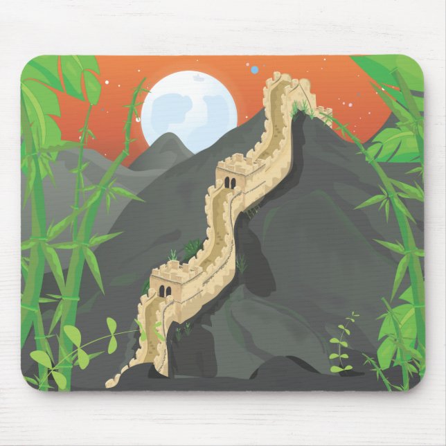 Die Chinesische Mauer Mousepad (Vorne)