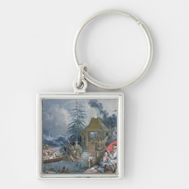 Die chinesischen Fischer, c.1742 Schlüsselanhänger (Vorne)