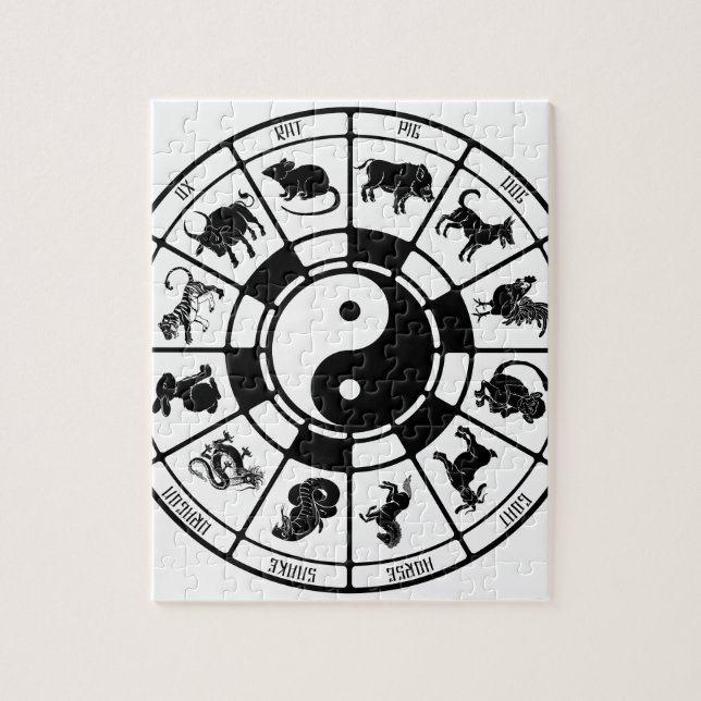 Die chinesischen Tierkreis-Tiere (Vertikal)