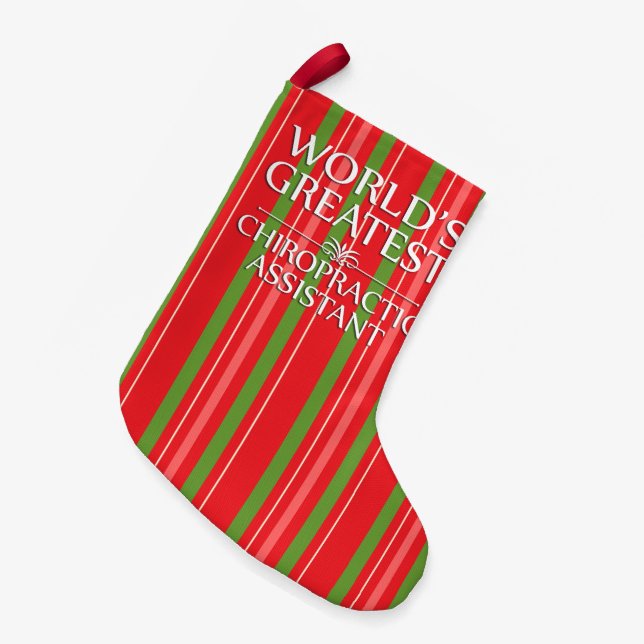 Die Chiropraktik-Assistenten-Strumpf der Welt Kleiner Weihnachtsstrumpf (Vorderansicht (hängend))