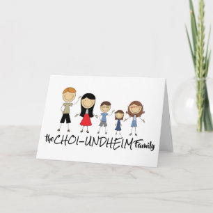 Die Choi-Undheim Family Card (horizontal) Karte