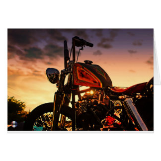 Die Choppersonnenuntergangkarte