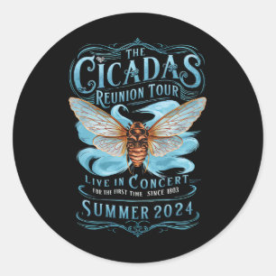 Die Cicada Reunion US Tour 2024 Cicada Konzert Runder Aufkleber