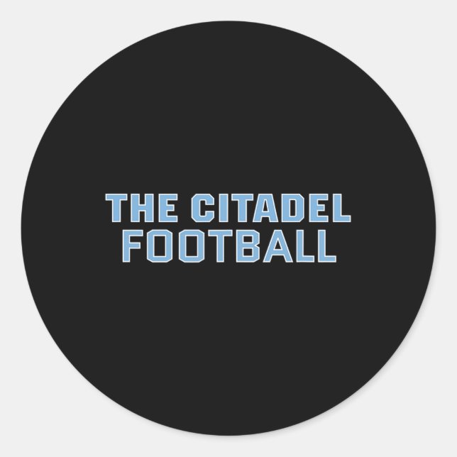 Die Citadel Bulldogs Football Apparel Fans Runder Aufkleber (Vorderseite)