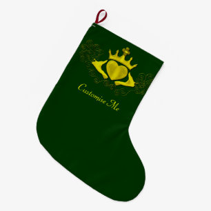 Die Claddagh (Gold) Großer Weihnachtsstrumpf