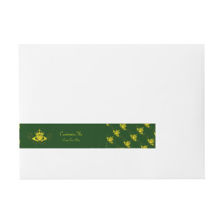 Die Claddagh (Gold) Rundum-Adressaufkleber