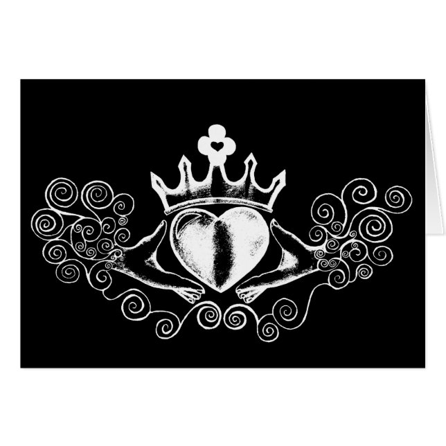 Die Claddagh (weiß) (Vorderseite (Horizontal))