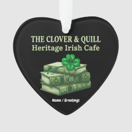 Die Clover & Quill: Heritage Irish Café Celtic  Ornament