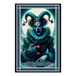 Die Clown-Tarot-Karte Poster