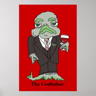 Die Codfather Plakat-Druckfische Poster