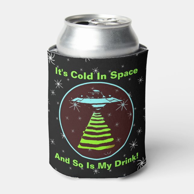 Die Cold in Space U.F. Dosenkühler (Kanne Vorderseite)