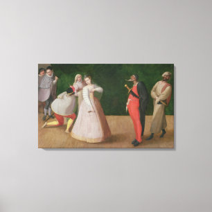 Die Comedia dell'Arte Company Leinwanddruck