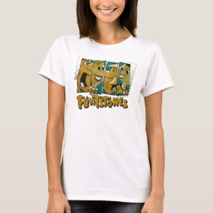 Die Comic-Charakter-Platten der Flintstones- T-Shirt